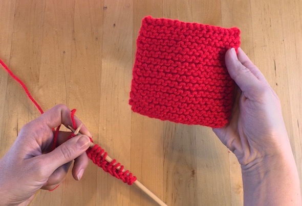How to Knit Garter Stitch – Cushion of Joy